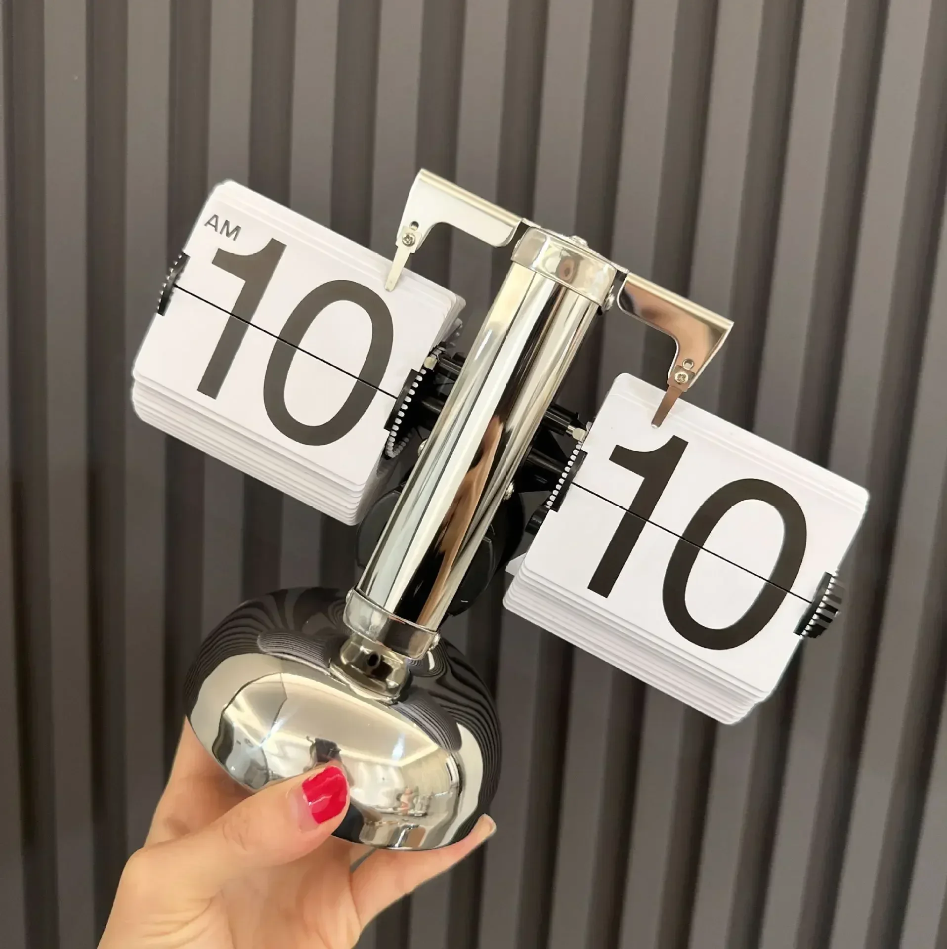 Flip Clock Vintage Desk Clocks Retro Flip Down Clocks-Battery Powered Internal Operated Flip Flop Watch Home & Office Décor 탁상시계 - Image 5