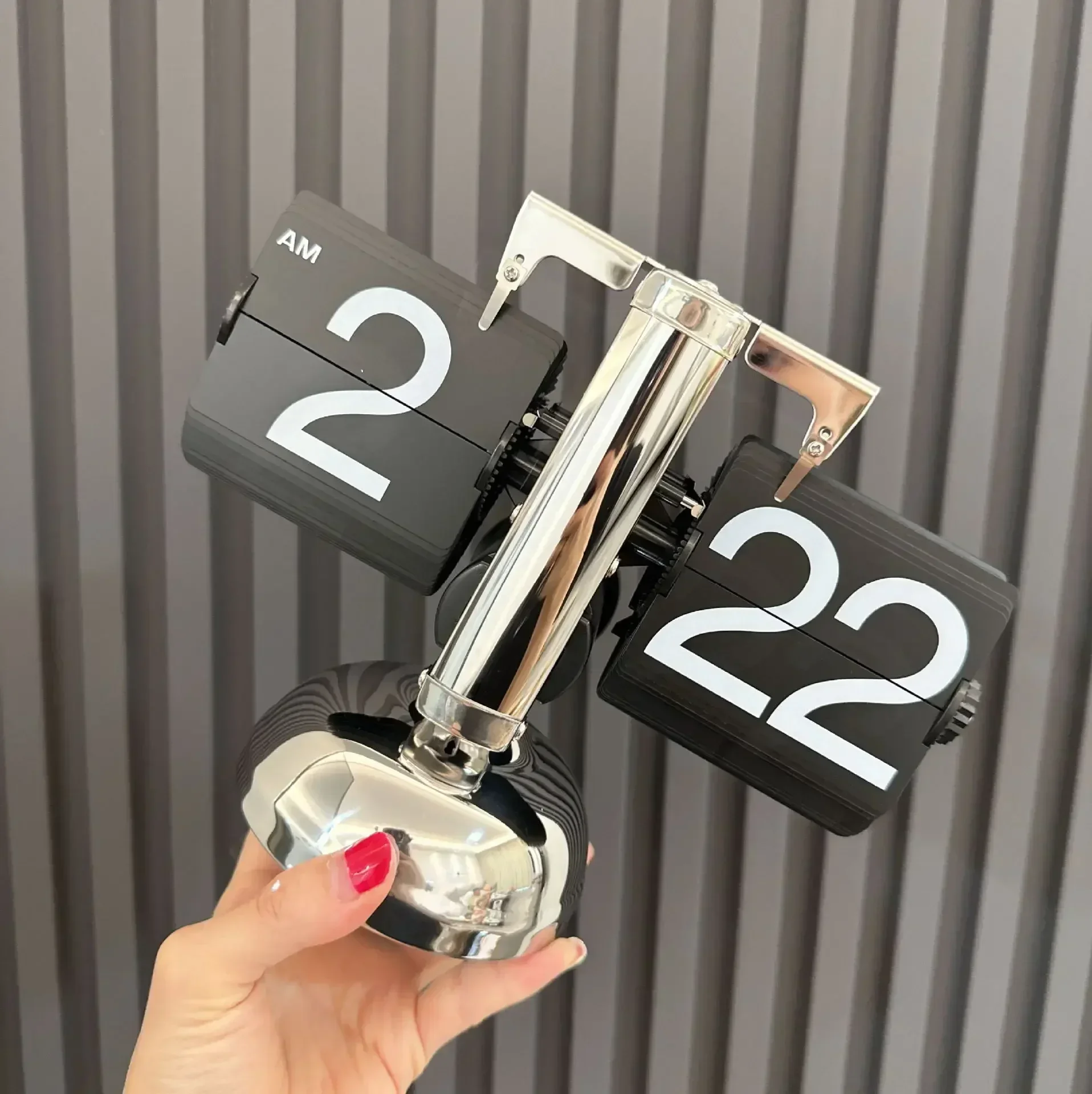 Flip Clock Vintage Desk Clocks Retro Flip Down Clocks-Battery Powered Internal Operated Flip Flop Watch Home & Office Décor 탁상시계 - Image 2