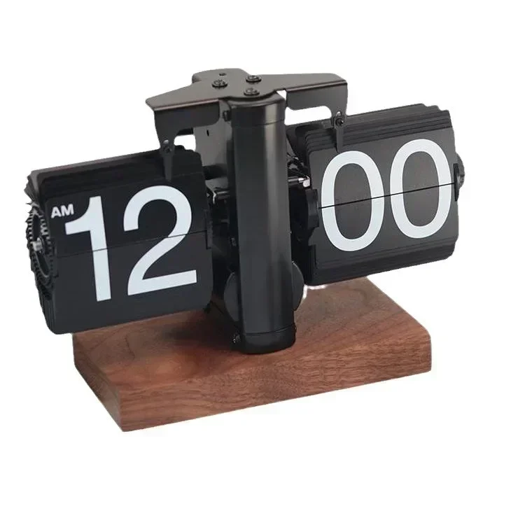 Flip Clock Vintage Desk Clocks Retro Flip Down Clocks-Battery Powered Internal Operated Flip Flop Watch Home & Office Décor 탁상시계 - Image 4